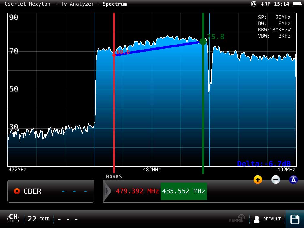Fast, accurate and intuitive spectrum analyzer with multiple measurement and capture facilities. Image